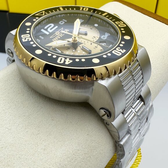 NEW Invicta Pro Diver Men's Watch 52MM Black Dial Chronograph Stainless Steel - Picture 4 of 9